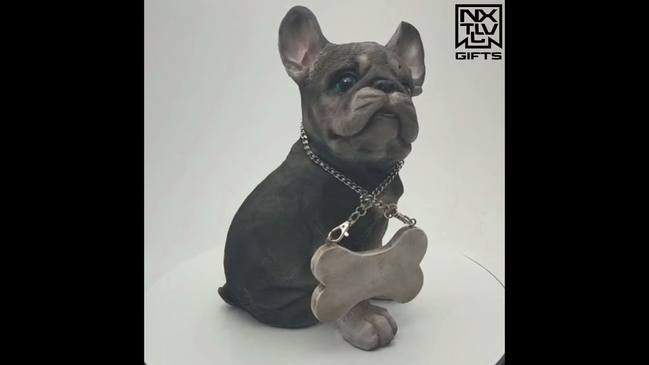 10" French Bulldog Puppy Sculpture