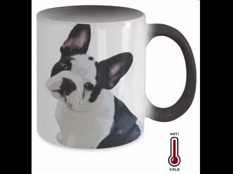 French Bulldog Color Changing Mugs & Coffee Cups - French Bulldog Coffee Mugs