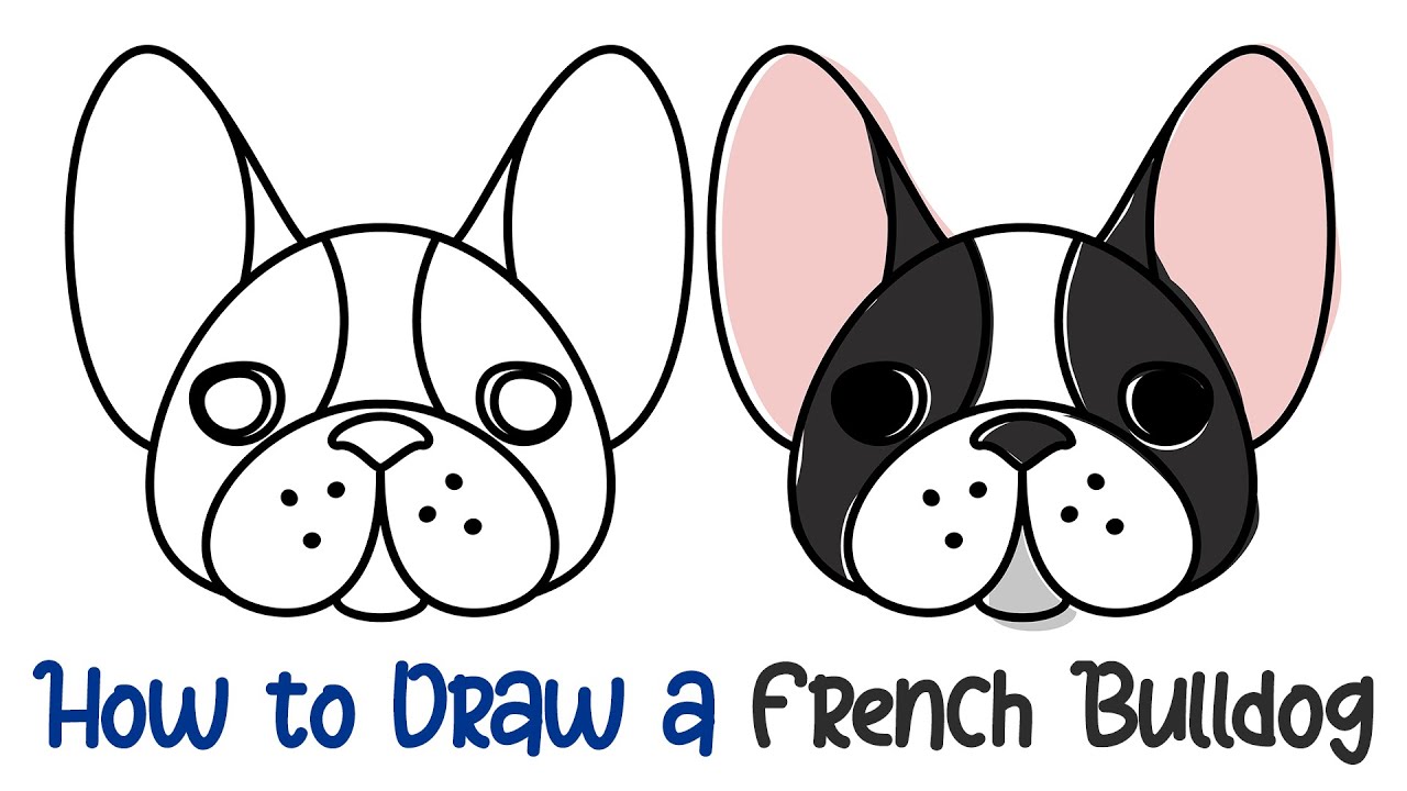 How to Draw a French Bulldog - Super Easy!