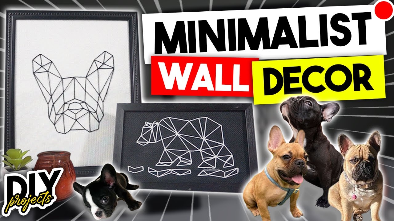 Minimalist Wall Decor - French Bulldog Inspo