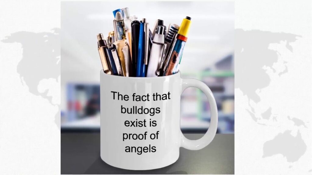 Super Cute Bulldog coffee mug – Gift Cup for English and French Bulldogs