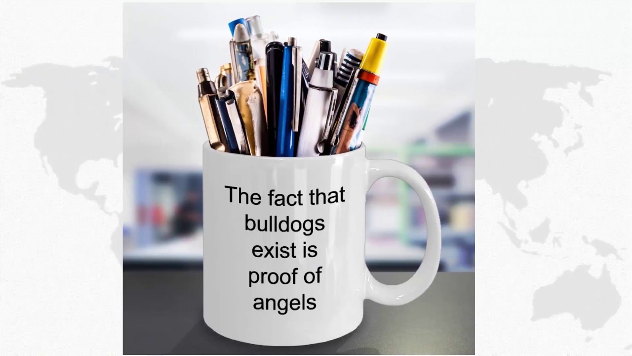Super Cute Bulldog coffee mug - Gift Cup for English and French Bulldogs